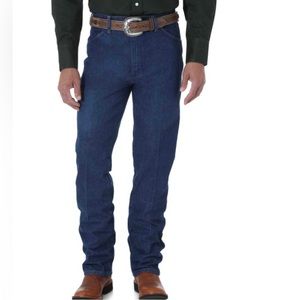 Men’s Wrangler Cowboy Cut Slim Fit Dark Jean Size 30x36